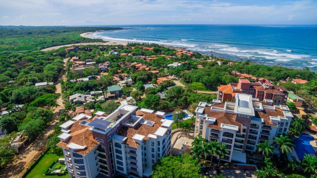 Aerial view of Guanacaste vacation rentals near Tamarindo, Costa Rica